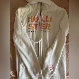 Hollister white hoodie